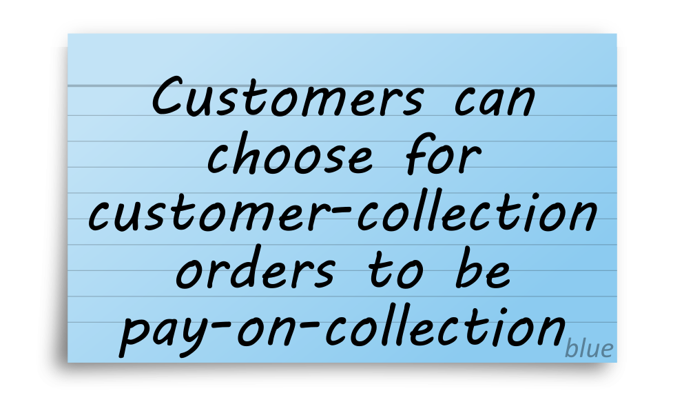 Pay-on-collection rule